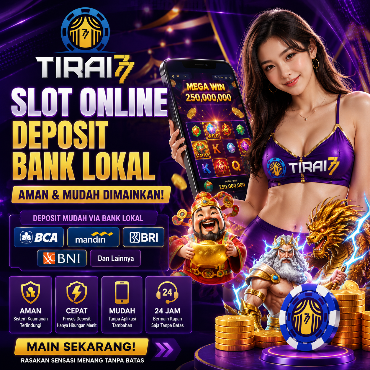 Slot Online Deposit Bank Lokal